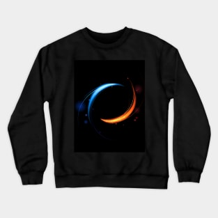 Red and blue flames Crewneck Sweatshirt